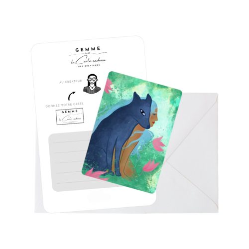 Carte-cadeau GEMMEcado - Femme loup