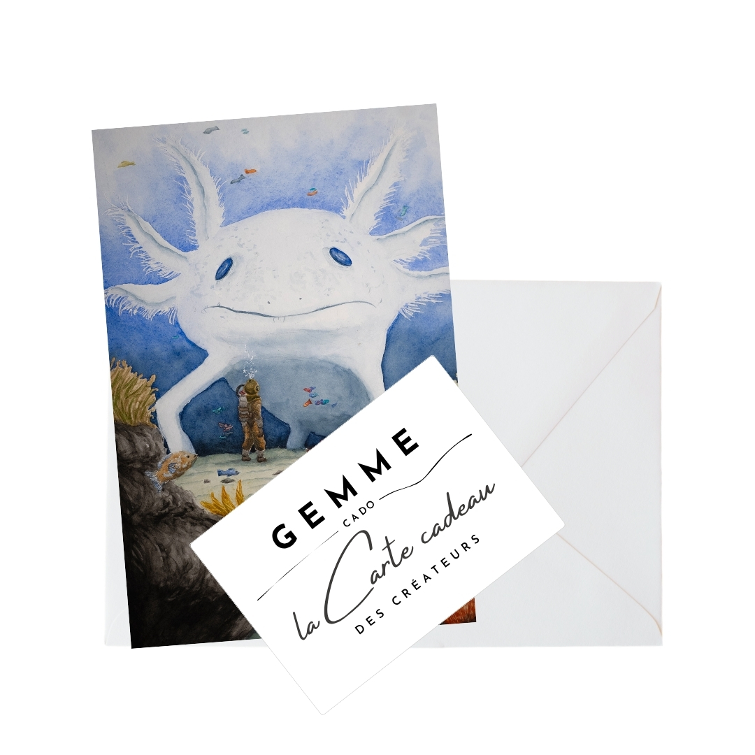 Carte-cadeau GEMMEcado – Axolotl